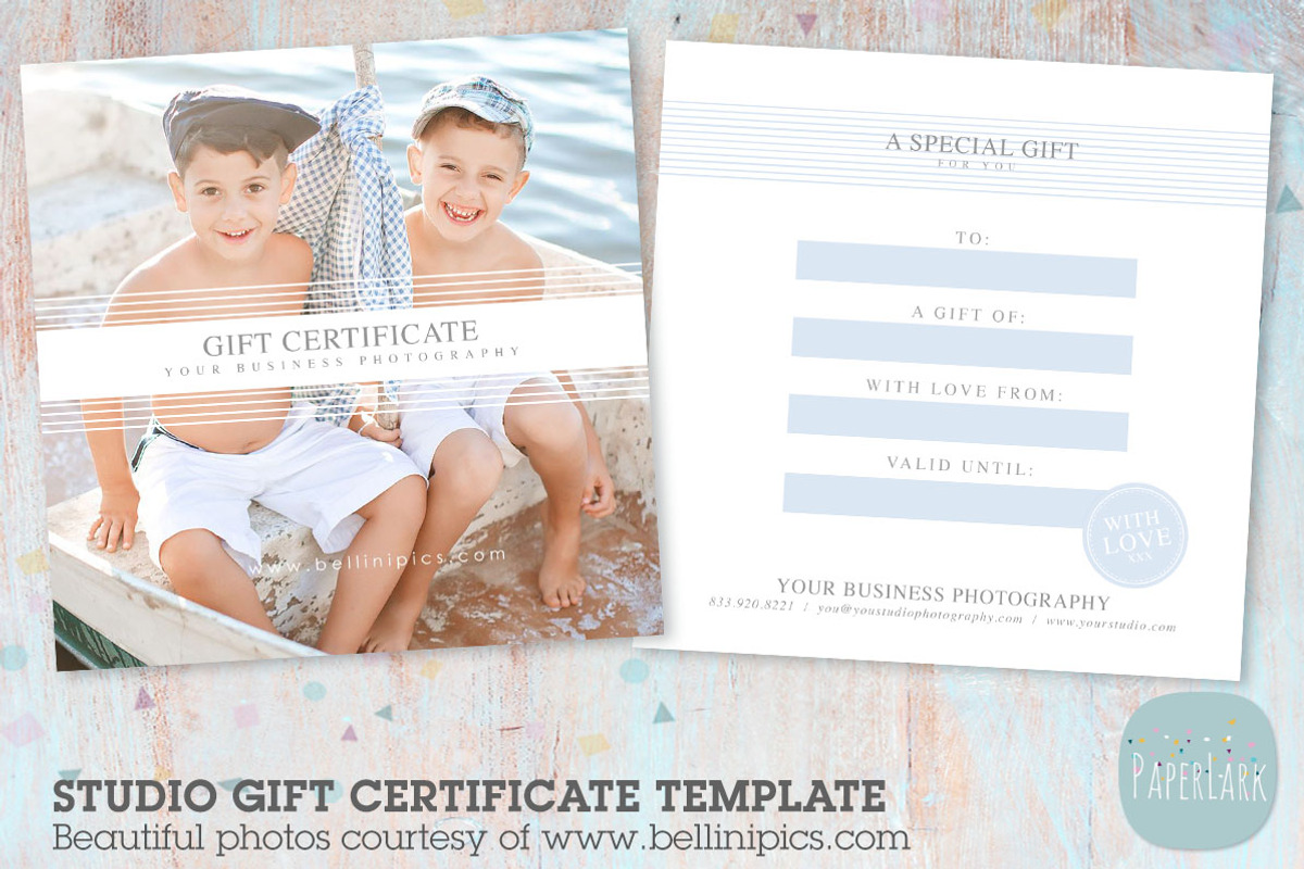 VG007 Gift Certificate Template, a Card Template by Paper Lark