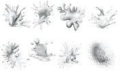 Splash Splatter Marks Set 4 Stamps, a Brush Add-On by Disasterology Ink (Thumbnail 6 of 9)