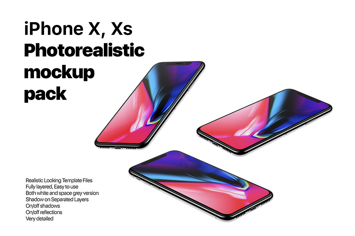 Apple iPhone 12 pro, Xr, X Mockup, an iPhone Mockup by LINEARstudio (Photo 1 of 7)