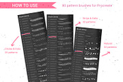 80 hand-drawn patterns for Procreate, a Brush Add-On by Gray Cat Graphics (Thumbnail 5 of 17)