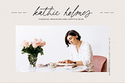 printed moments//modern casual font, a Script Font by PeachCreme (Thumbnail 4 of 20)