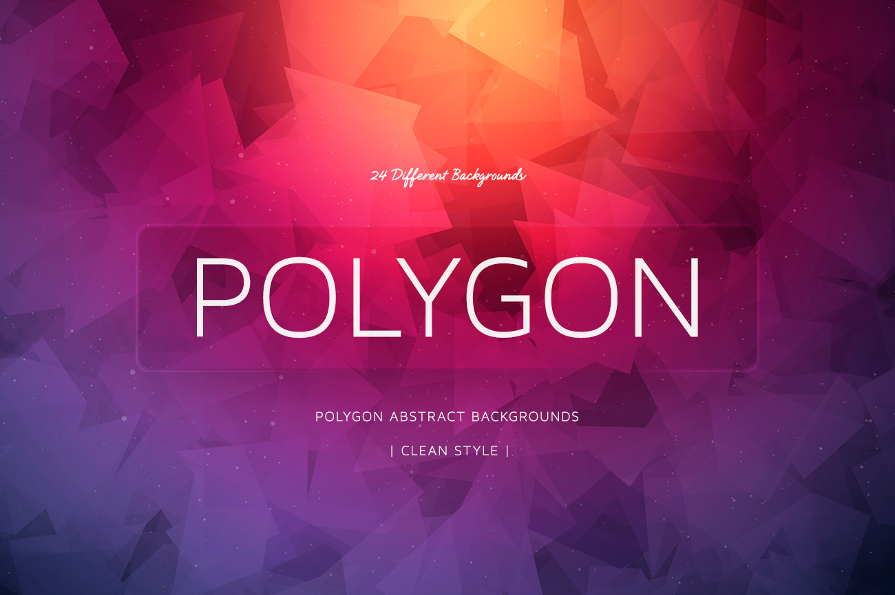 24 Polygon Colorful Backgrounds, a Wallpaper Graphic by BIBIART