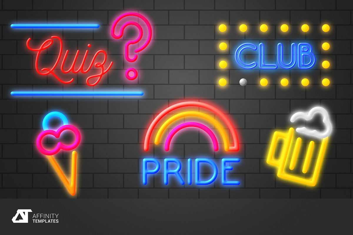 Vector Neons for Affinity Designer, an Object Graphic by Affinity Templates (Photo 4 of 4)