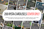 200 Instagram Carousels Cover Only, a Templates & Theme by wekreatif (Thumbnail 1 of 3)