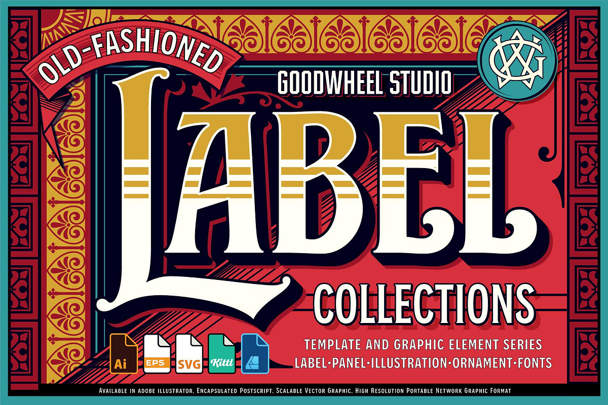 Old Fashioned Label Collections Vol., a Branding & Logo Template by Goodwheel Studio (Photo 1 of 8)
