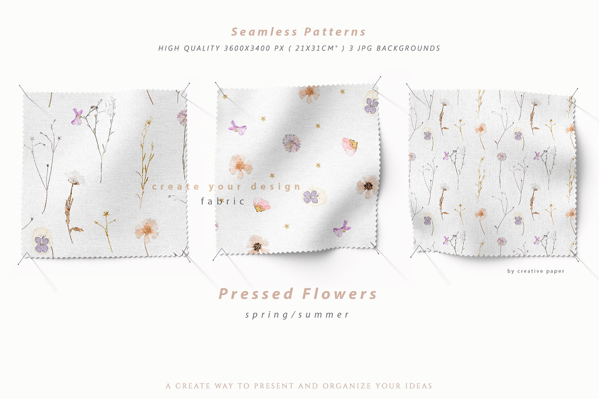 Pressed Flowers & Brush Strokes Png, an Object Graphic by by creative paper (Photo 15 of 17)