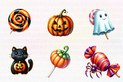 Watercolor Halloween Sweets Clipart, an Illustration by CreationArt (Thumbnail 5 of 6)