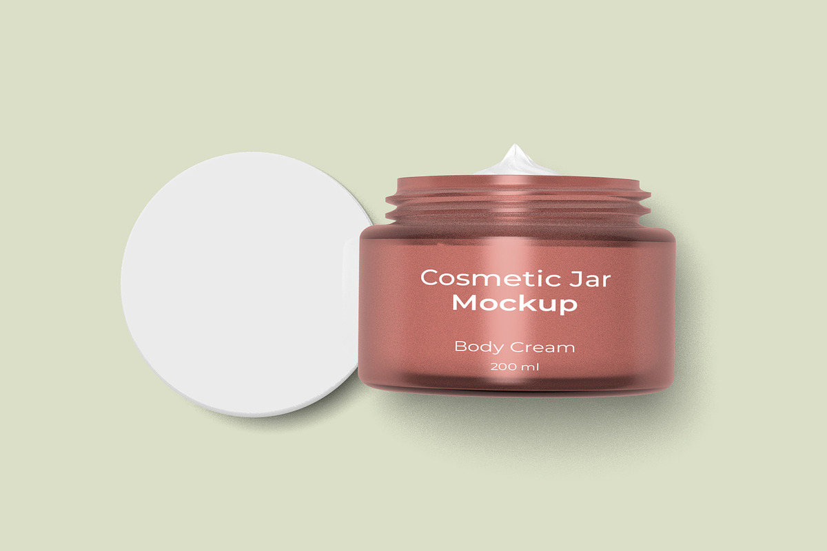 Cosmetic Jar Mockup, a Packaging Mockup by ulfatunnazira (Photo 5 of 6)