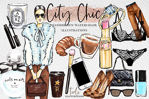City Chic Clip Art Set