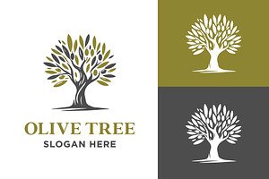Classic Olive Tree Logo Design, a Branding & Logo Template by funpixel