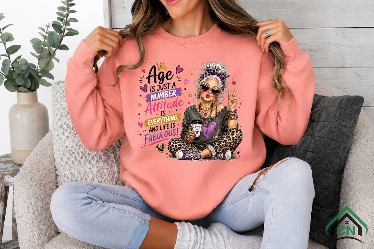 Funny Sassy Grandma Sublimation, a Seasonal Illustration by Craft Nest (Photo 2 of 6)
