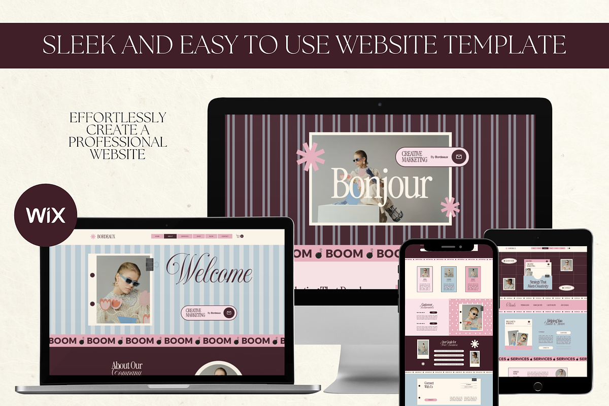 Wix Website Template Small Business, a Wix Template by Branding Babe Co. (Photo 2 of 10)