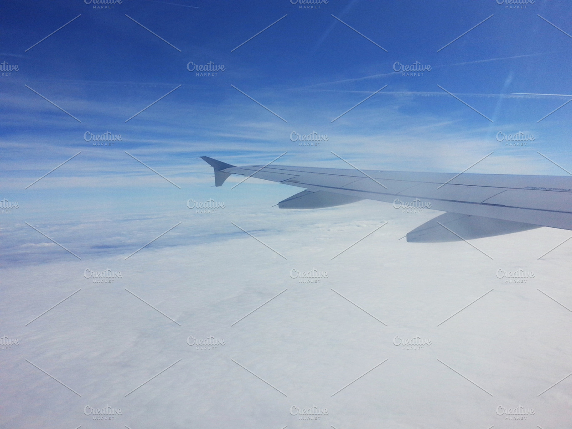 In The Air Containing Airplane Air And Transportation