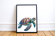 Watercolor Beach Sea Turtle PNG, a Graphic by CitraGraphics (Thumbnail 4 of 6)