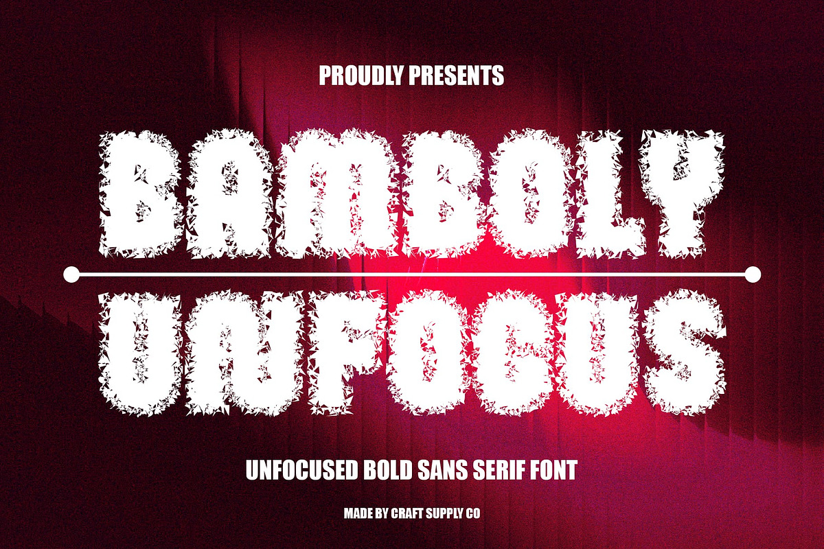 Bamboly Unfocus, a Sans Serif Font by Craft Supply Co. (Photo 1 of 8)
