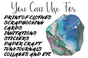Gemstones Watercolor Package, an Illustration by DreamCafeArt (Thumbnail 7 of 7)