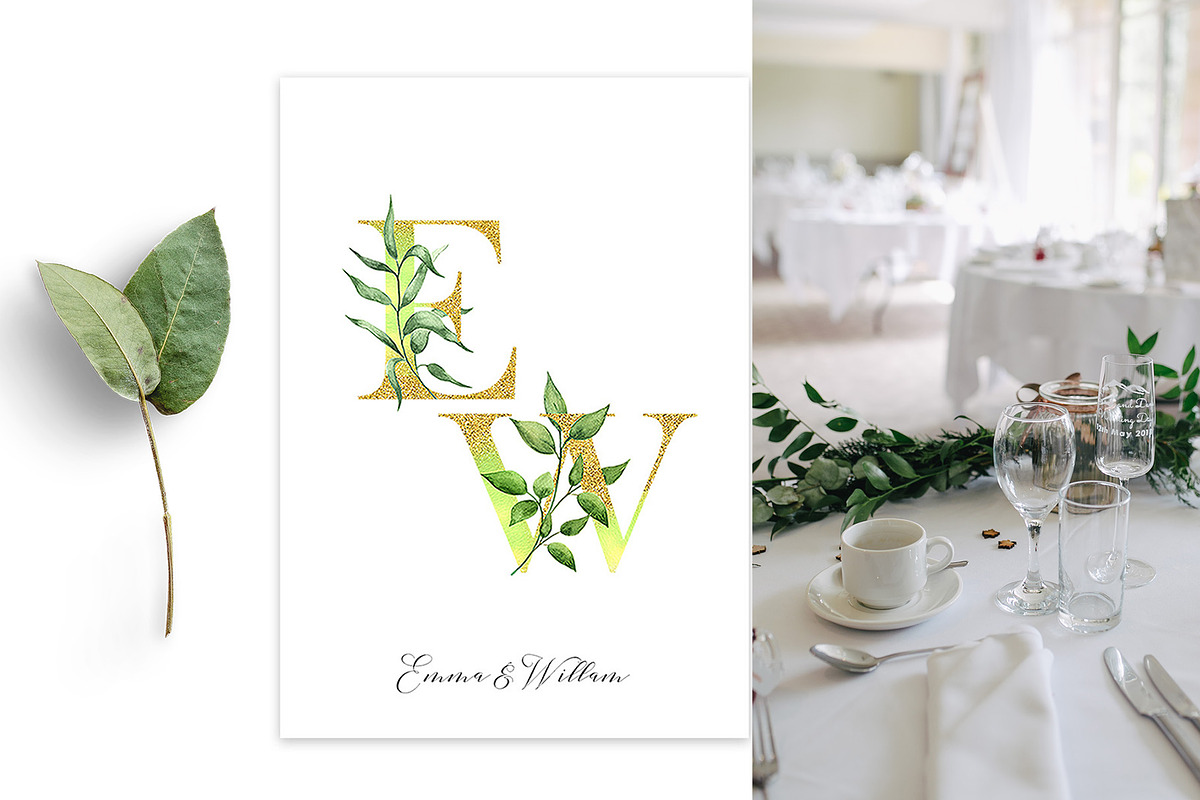 Golden Green, a Texture Illustration by ViсkyArtDesign (Photo 4 of 17)
