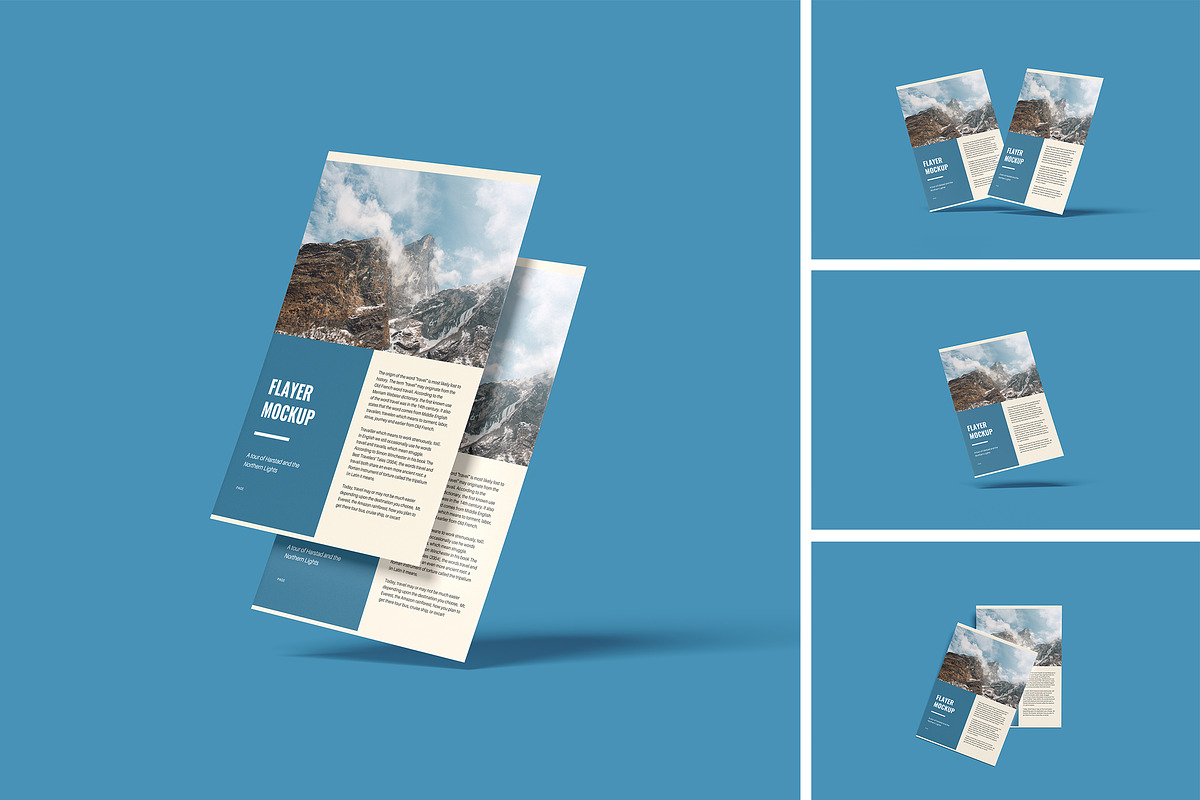 A4 Flayer Mockup, an Advertising Mockup by Afif_studio (Photo 1 of 5)