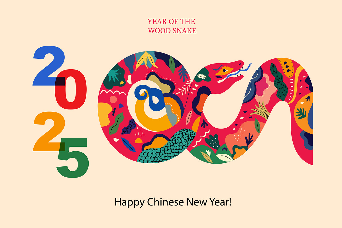 2025 Happy New Year!, a Seasonal Illustration by MoleskoStudio (Photo 1 of 8)