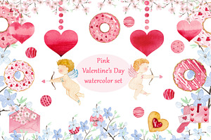 Pink Valentine's Day set