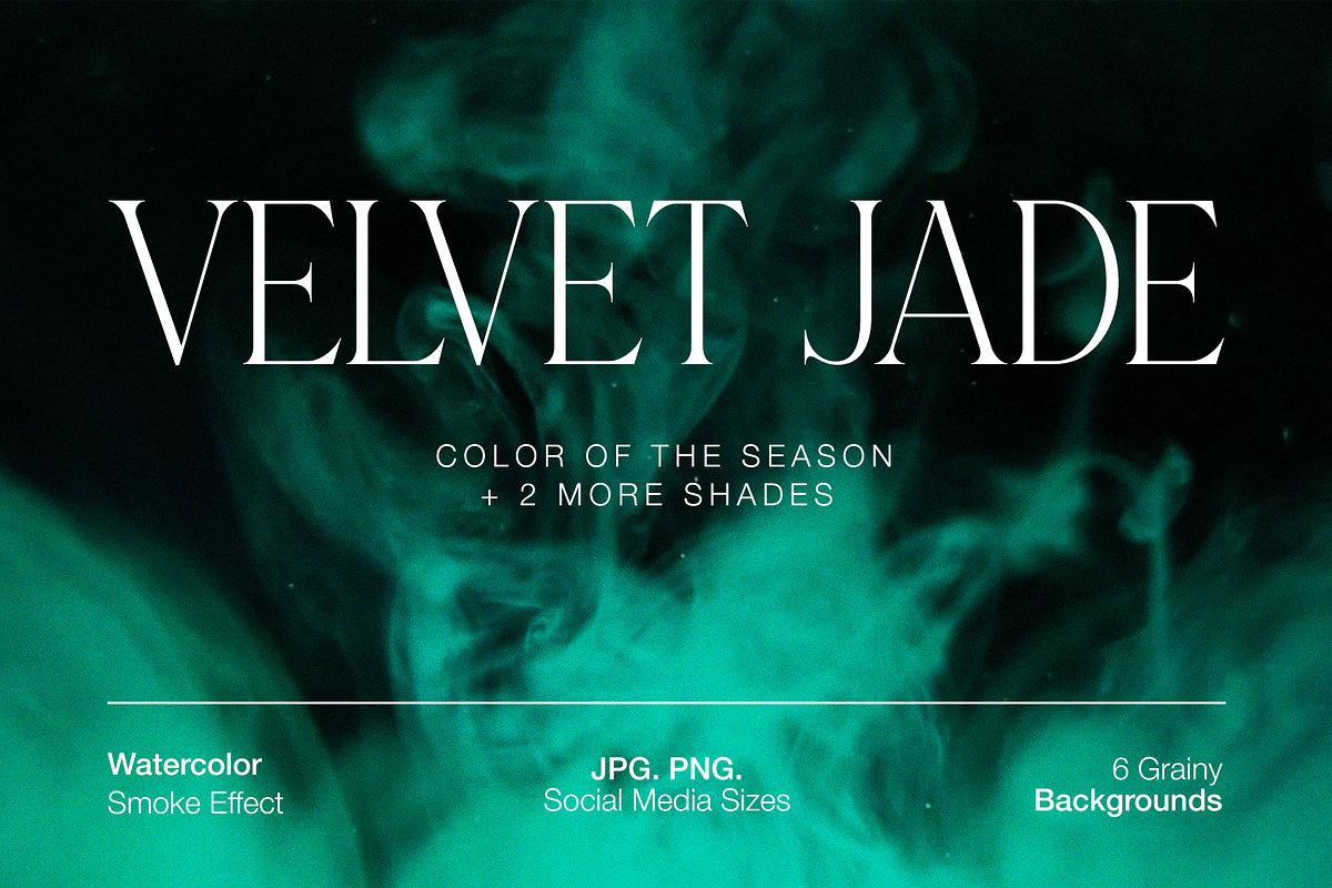 Velvet Jade Watercolor Smoke Effect, a Texture Graphic by Aidana Aidar (Photo 1 of 9)