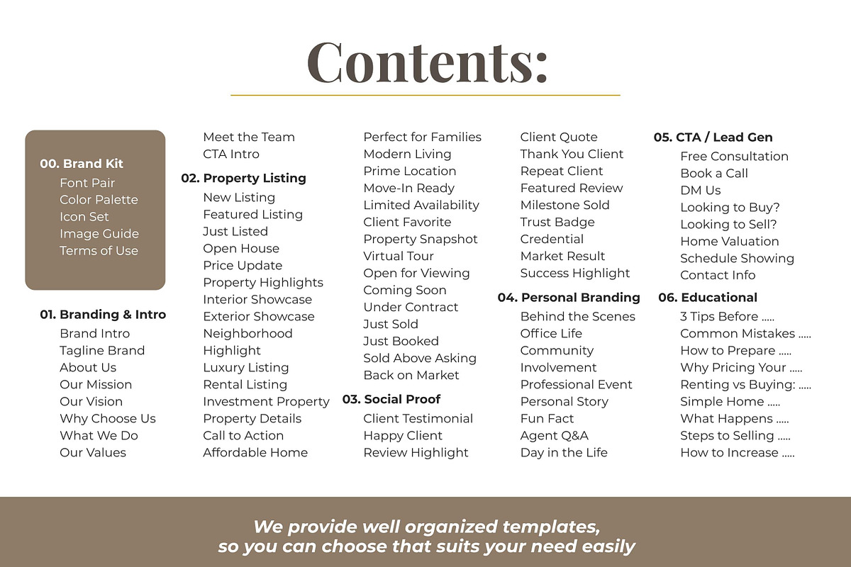 Neutral Real Estate Instagram Bundle, a Social Media Template by Everyday Perfection (Photo 2 of 11)