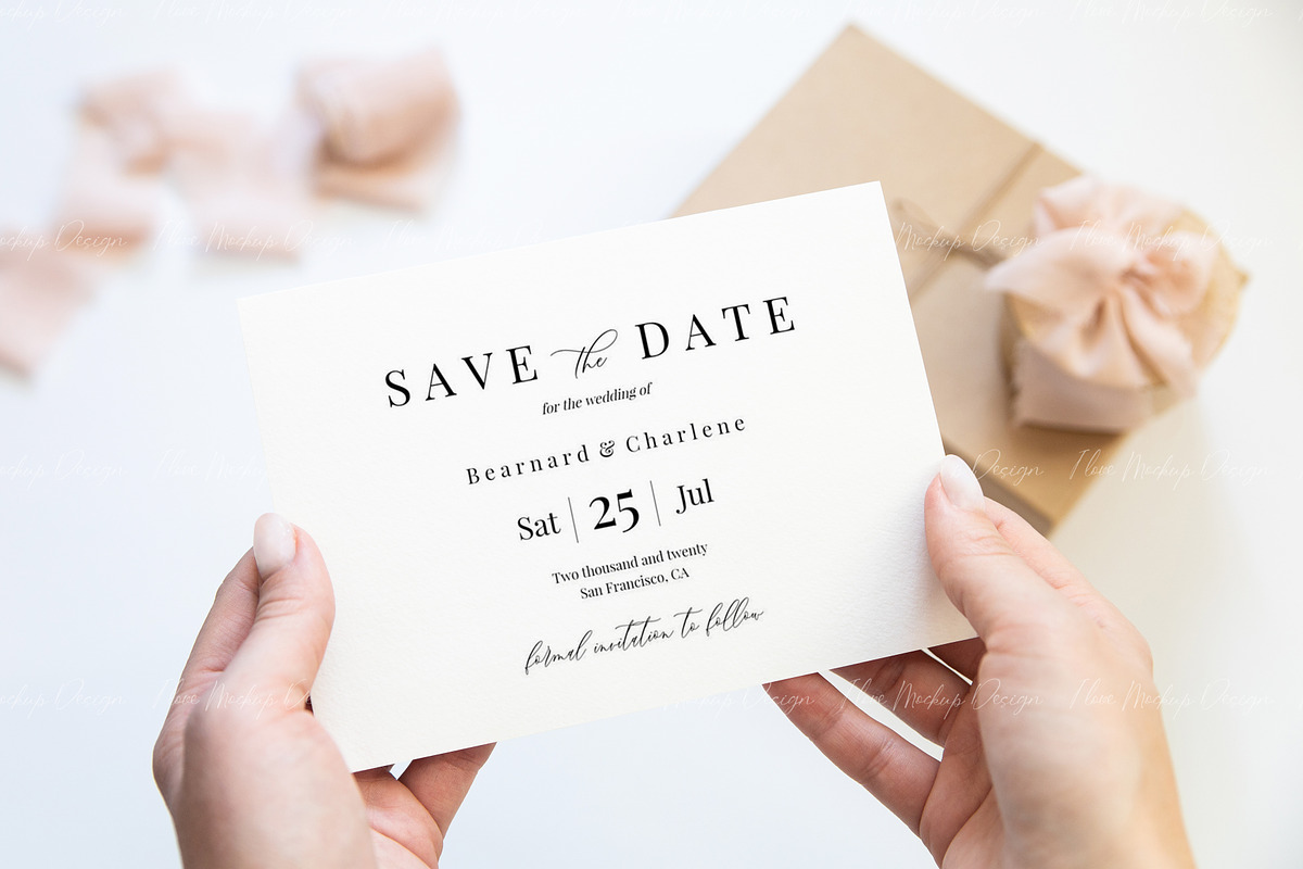 Wedding 7x5 Invitation Card Mockup, a Product Mockup by ILoveMockupDesign (Photo 8 of 11)