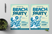 Beach Party Flyer, a Flyer Template by Annora Studio (Thumbnail 2 of 5)