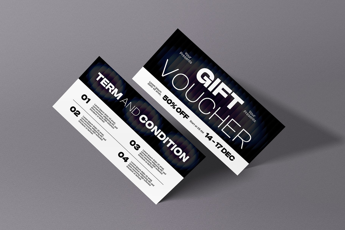 Business Gift Voucher, a Card Template by graphicook (Photo 3 of 3)