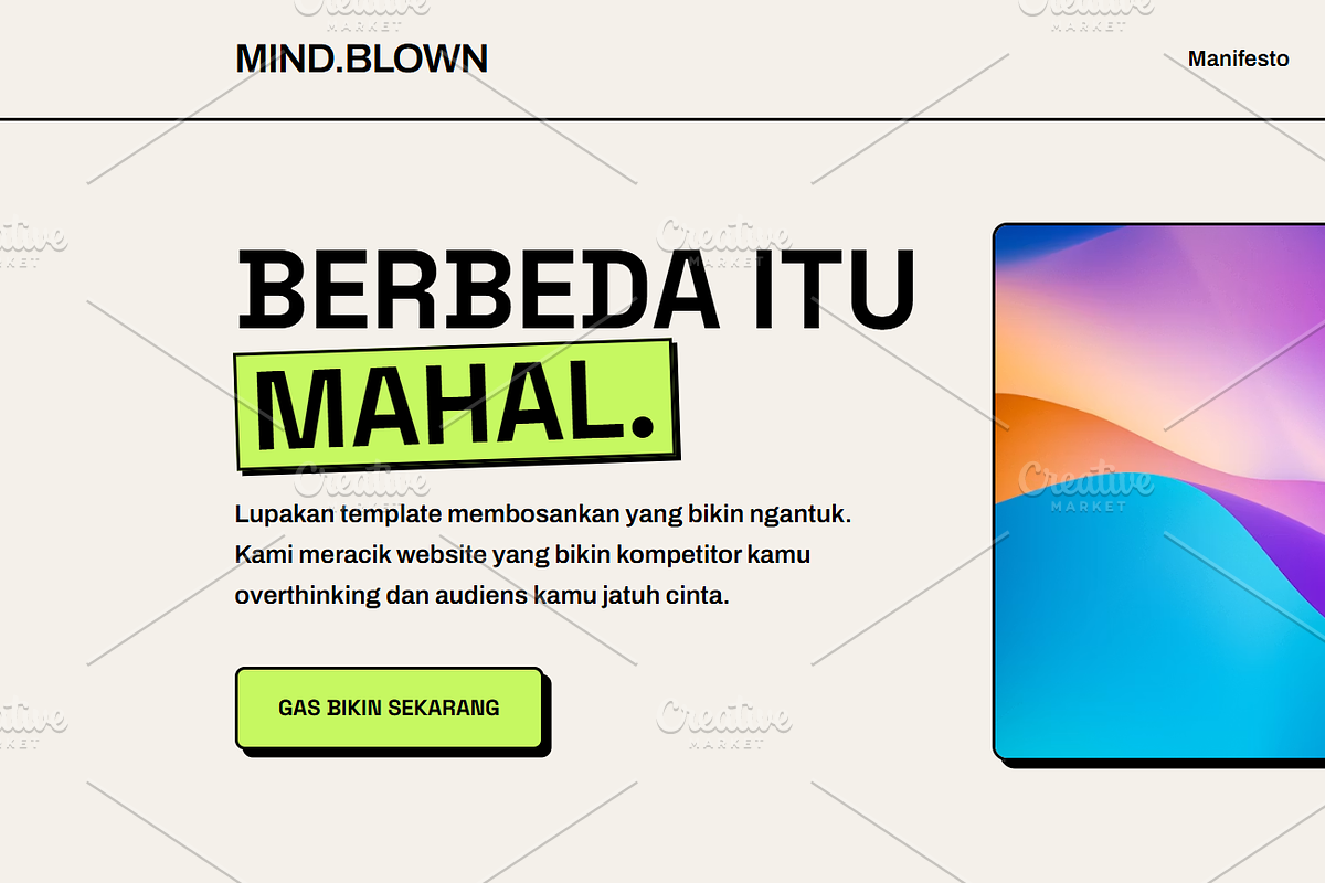 Landing Page: Dare to Be Different!, a Landing Page Template by Darkness Years (Photo 1 of 2)