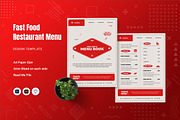 Fast Food Menu, a Print Template by Fannan Studio (Thumbnail 1 of 2)