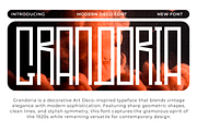 Grandoria - Modern Deco Font, a Sans Serif Font by overlaytemplates (Thumbnail 1 of 5)