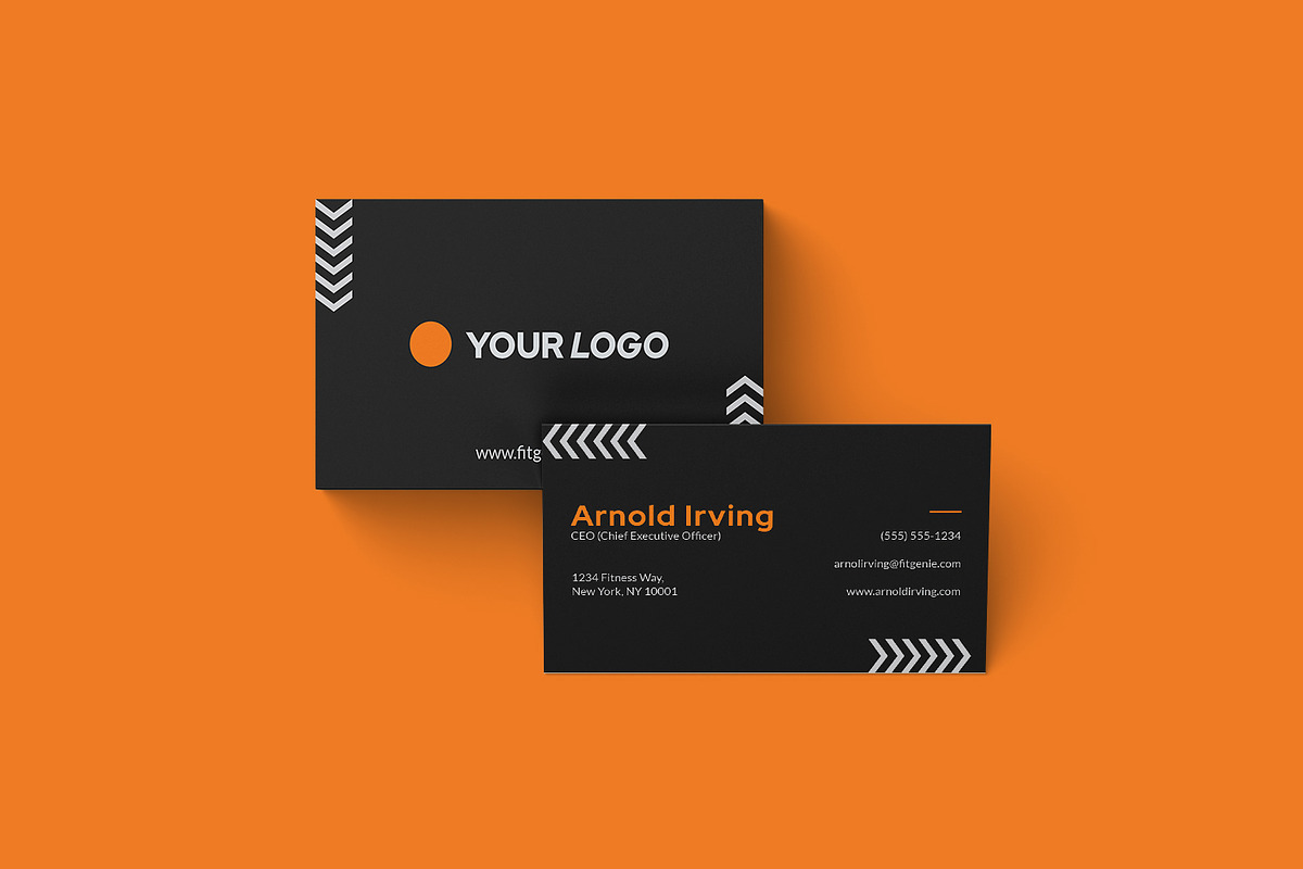 Fitness and Wellness - Business Card, a Card Template by StreaksideStd (Photo 2 of 3)