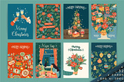 Merry Christmas! Vector collection, a Decorative Illustration by Nadia Grapes (Thumbnail 2 of 11)