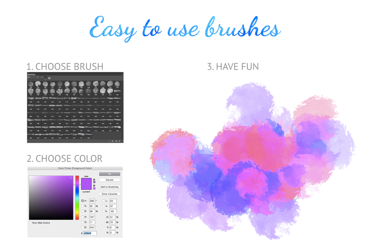 Watercolor brushes for Photoshop, a Brush Add-On by voin_Sveta (Photo 3 of 5)