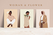 Flower Lover Abstract Women Portrait, a Work Illustration by NassyArt (Thumbnail 3 of 10)