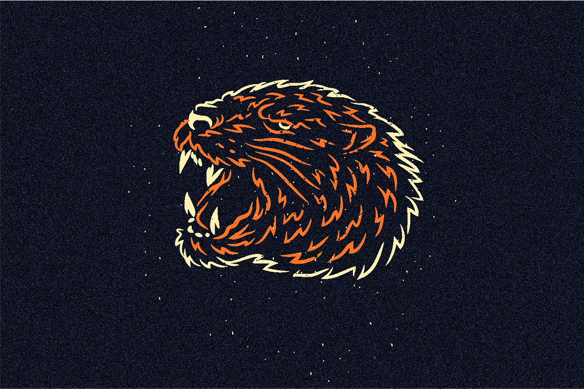 Head of Wild Beast - SVG,Vector,PNG, an Animal Illustration by Ben studio (Photo 11 of 13)