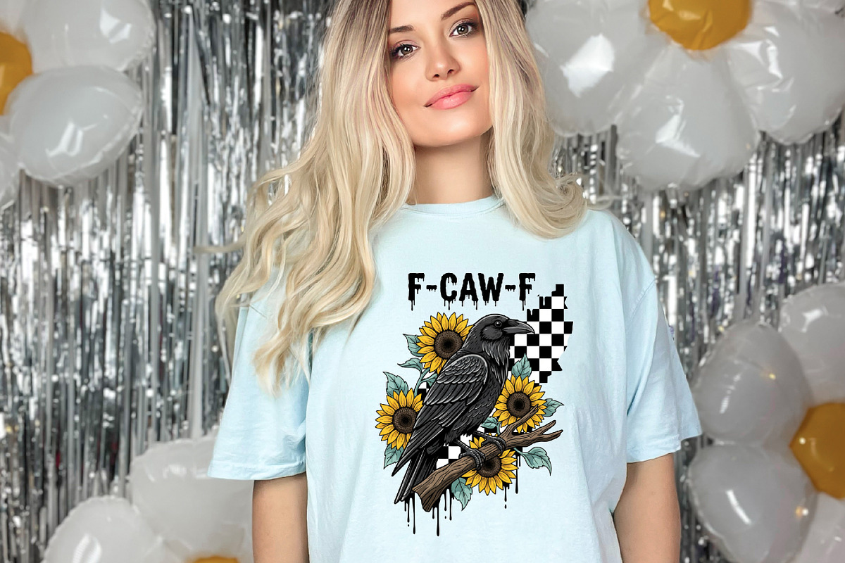 Crow Raven PNG, F-CAW-F Funny Hallow, an Illustration by designcity5 (Photo 8 of 8)