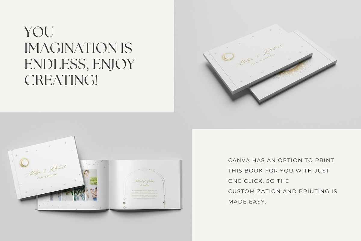 CANVA Wedding Photo Book Template, a Magazine Template by Jay Luxe Creative (Photo 5 of 7)