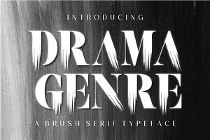 Drama Genre Serif Brush Font