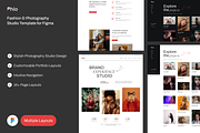 Phio - Fashion Photography Template, an UI Kit Template by YoArts (Thumbnail 1 of 4)