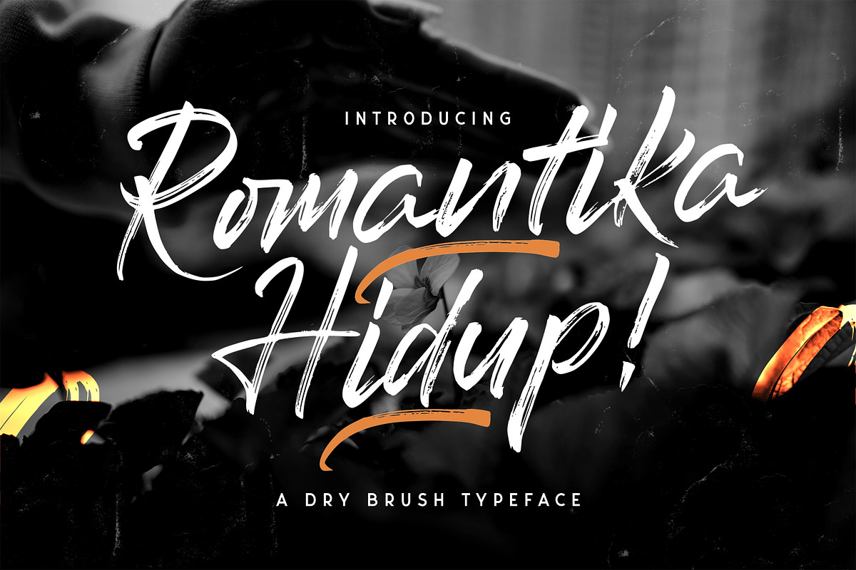 Romantika Hidup - Brush Script Font, a Script Font by StringLabs (Photo 1 of 10)