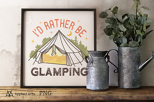 Glamping Tent PNG Sublimation