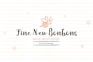 Fine New Bonbons font family