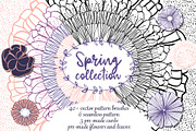 Spring collection - Pattern brushes, a Brush Add-On by MM Studio (Thumbnail 1 of 12)
