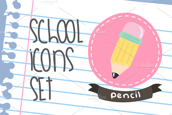 School Icons Set