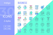 Business Icons, an Outline Icon by Kalash (Thumbnail 1 of 3)