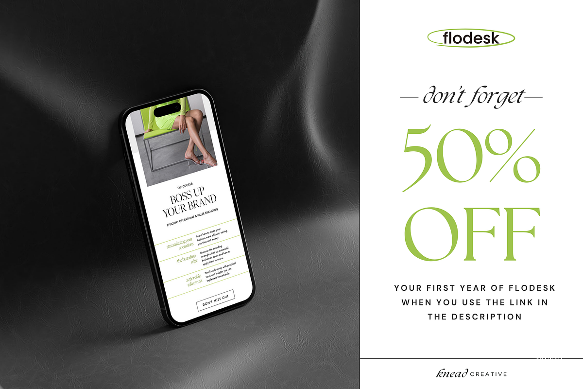 Flodesk Email Templates for Creators, an Email Template by Knead Creative (Photo 7 of 7)