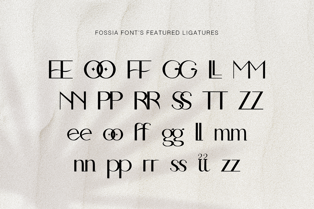Fossia - Chic Modern Sans Display, a Sans Serif Font by Cloverons (Photo 9 of 14)
