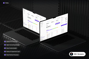 Finline Financial Services Dashboard, an UI Kit Template by Lumina_ui_ux202